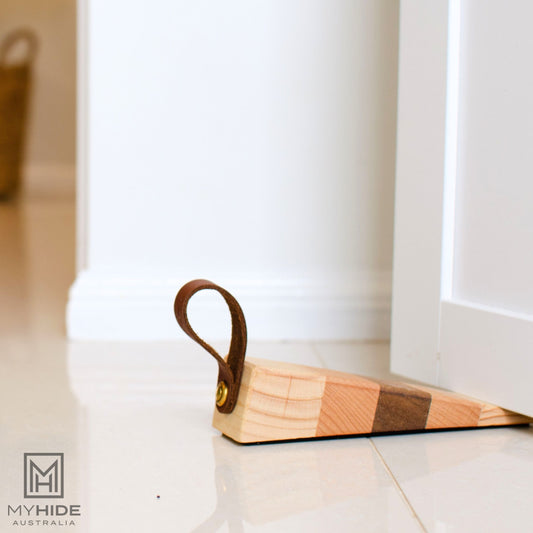 Door Stop | Leather Accent