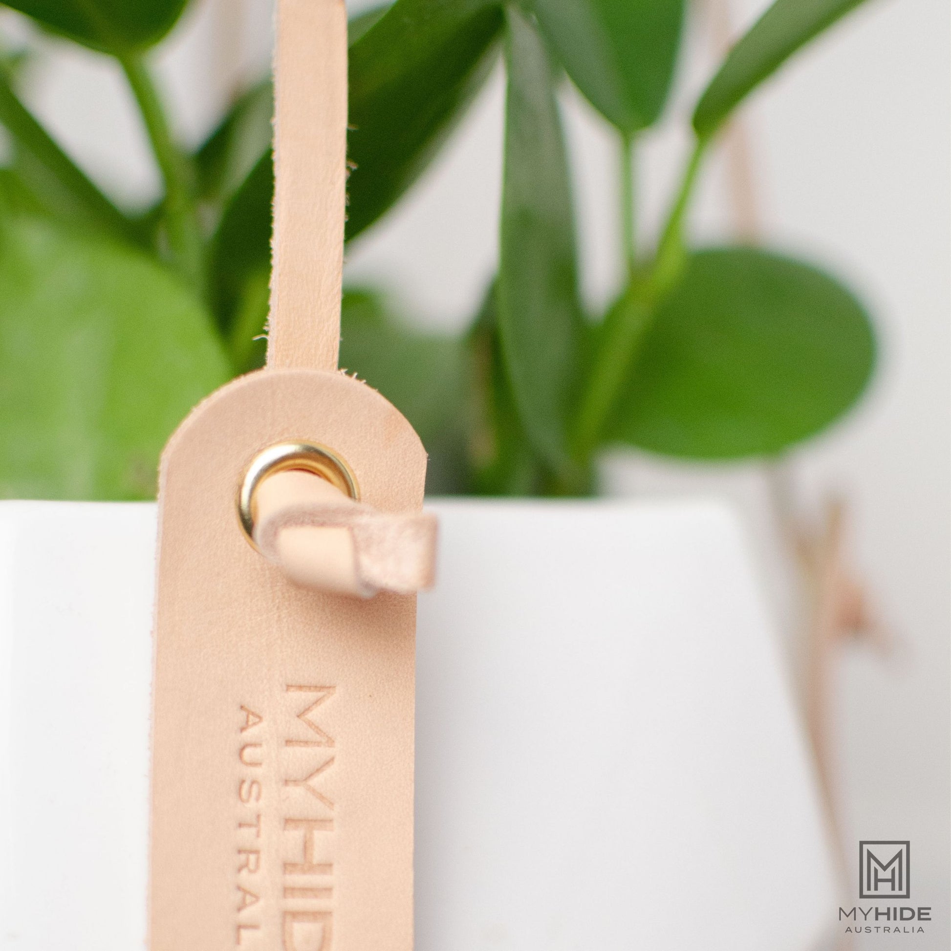 leather macrame plant hanger Leather Plant Hanger