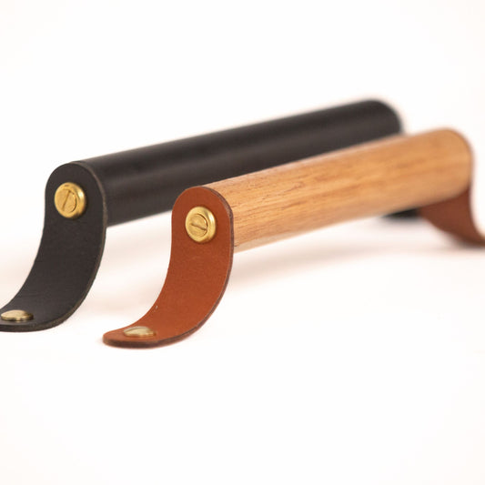 Wood and Leather Handle