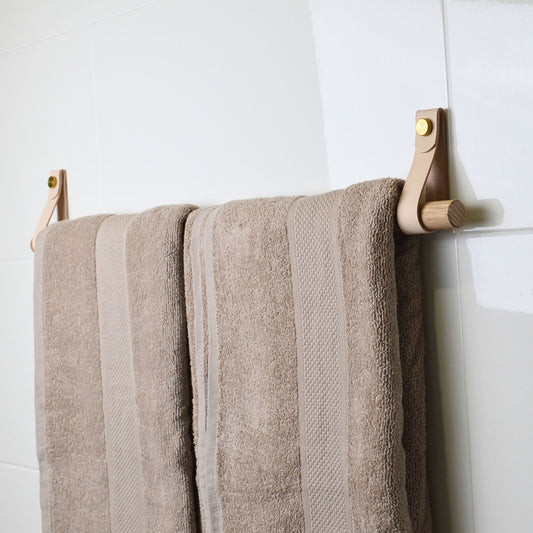 Leather Hanging Towel Holder | Towel Rack