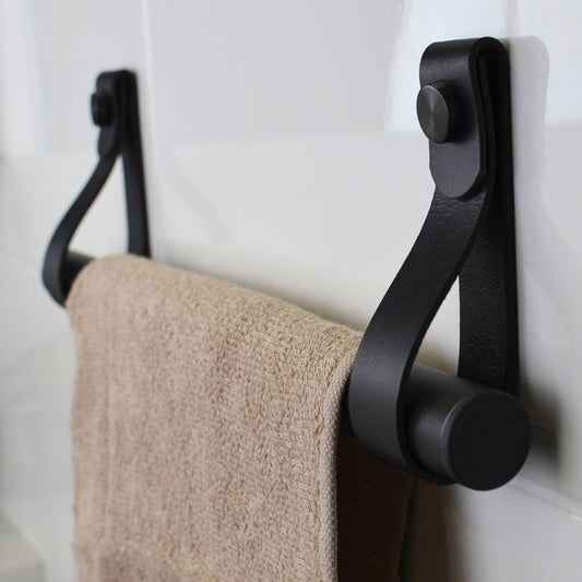 Leather Hanging Towel Holder | Towel Rack