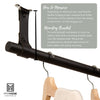 Hanging Clothing rack Kit | Wide leather suspension straps