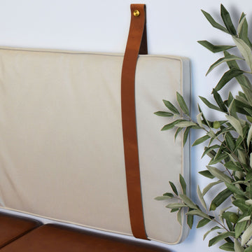 Cushion / Pillow Leather Wall Strap